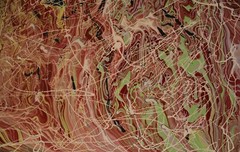 24 x 30 Original Modern Abstract Expressionism Drip Painting – by Carmen Rowe