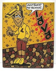 GRAFFITI LEGEND LAVA I & II aka STRAIGHTMAN URBAN STREET ART FIGURE CANVAS OOAK