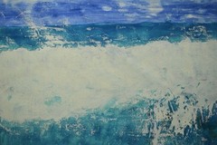 Mark Little Seascape Ocean Professional Painting 84”X62” (7 Foot) Abstract XL