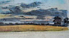 Franz Ehmke 1928 – 2018 DDR Painter Evening Sky Over The Fields Of Lübars