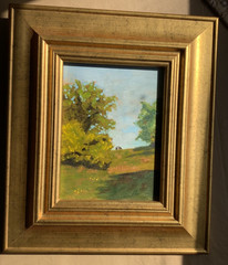 Original Oil Painting Landscape 11.75” x 13.75” by WI artist Louise Kubista