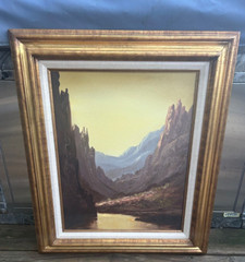 ORIGINAL SEGUNDO HUERTAS Vintage Mountain Landscape LOVELY