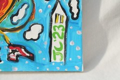 POLITICAL MINDED Jr CHARLIE FAST OUTSIDER FOLK POP ART AMERICAN FLAG DREAMS FREE