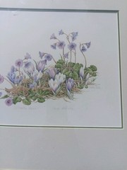 WENDY GIBBS original watercolor signed titled carded and framed 18×16″ OOAK