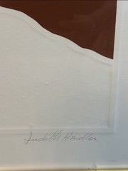 Serene Peaks: Minimalist Mountain Landscape Art – Framed Elegance/Modern