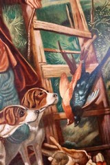 OIL PAINTING ON CANVAS COPY „LE RETOUR DE LA CHASSE“ BY THOMAS GOFF LUPTON