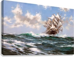Montague Dawson Sunflecked Foam Reproduction – Giclee Canvas/Paper/Stretched