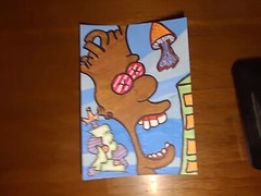 Original Art Paintings Mushroom City Jamican Bart King Of Hill Crown Building…