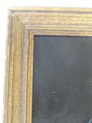 Oil painting Russian style by Alexei Harlamoff Size is 10.25H x 8.25L inches