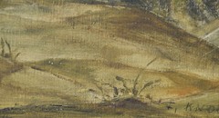 Friedegart Bone 20. century Leipzig/painting mountain landscape around 1940