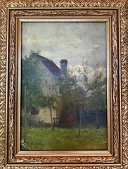 Johann Friedrich Engel Oil on Panel Painting (1870-1921) German Original