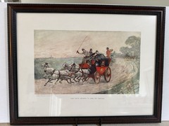 A. Ludovici Print – „Tom Pinch Departs To Seek His Fortune” Framed
