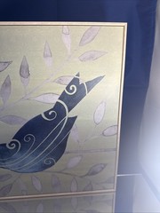 Serene Silhouette II Popp Bluebird Painting Crafted In Portland USA Collectible