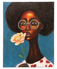 OLUWAKEMI OMOWAIRE Oil Painting “Aduke” Nigerian American Artist