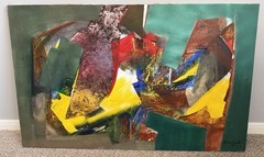 Pedro Ávila Gendis Original “Sueño de un Hombre” Acrylic on Canvas 30×48 Signed