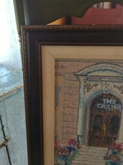 Original Margaret D. Hassett Artist „The Casino Doorway ‚ Oil Pastel On Canvas