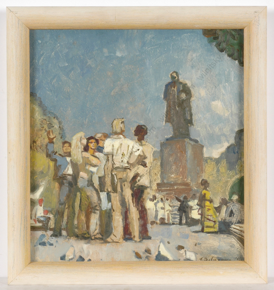 Anatoli Dovzhenko (1932-1991) „Ukrainian Youth“, Oil Painting, 1961