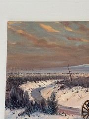 Austin Deuel Painting Landscape Wagon Frontier American Western Stagecoach
