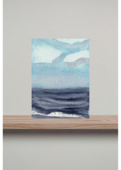 ACEO/ ATC Ocean Surf Waves OOAK Original Art SaraClaireArt
