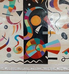 AMAZING WASSILY KANDINSKY OIL ON CANVAS CIRCA 1936 LARGE PAINTING GOOD CONDITION