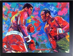 Muhammad Ali Frazier Fight Century Textured 36H X 24W Canvas Framed 795 Now 295