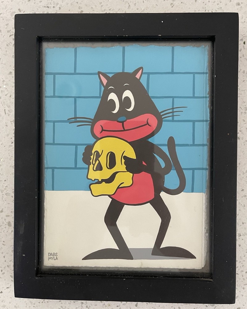 DABSMYLA original acrylic painting on matte paper 5×7