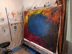 Mark Little Original ￼Professional Painting 84”X62” (7 Foot) Abstract Modern XL