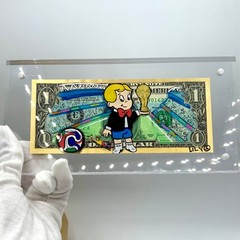 Richie Rich Money Art Dollar Bill Currency Collectible FIFA Soccer World Cup Art