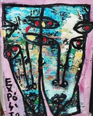 Cuban Latin American Painter Eduardo Gonzales Exposito Original On Canvas Signed