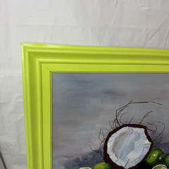 Original Oil Painting “Put The Lime In The Coconut” Tropical Still Life 24×22