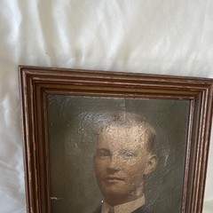 Antique c.1915–1925 Portrait of Young Gentleman in Wood Frame
