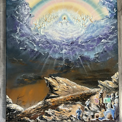 Walter Laan Christ’s 2nd Advent Original Oil Painting 14×18 Religious Biblical