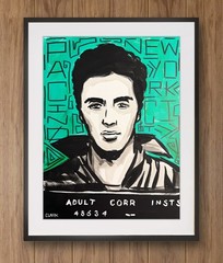 Unique Al Pacino Mugshot Pop Art Acrylic Painting – 16×12″ Stretched Canvas