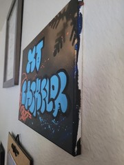 Mt Bachelor Bubble Gum Graffiti canvas painting
