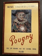 TOULOUSE LAUTREC SIGNED LITHOGRAPH – Pougny – 1958 EDITION Framed Hard Wood