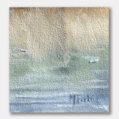 Oil on canvas pond Texas country daily painting 7″ x 10″ by Monica Fallini