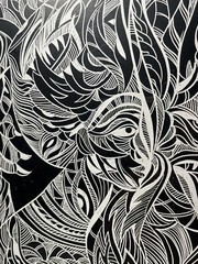 SASCHA BRASTOFF ORIGINAL MID CENTURY SCRATCHBOARD ANTIQUE MCM VINTAGE DRAWING