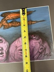 Original Painting Manuel Martínez José Manuel Martínez Peña Mexico Figural VTG