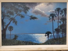 Don D. Brown, Oil On Canvas Painting, A.E. Backus student and business manager