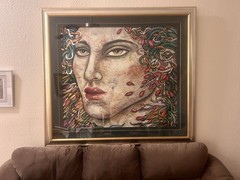 Enchanting Christina De Musee Framed Signed Original Acrylic And Oil Painting