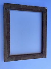 FRAME FOR PAINTING PRINT PHOTO ART 16 BY 20 INCHES WOOD ORNATE ANTIQUE WIDE GOLD