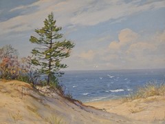 Charles Vickery Original Painting Seascape on Board Signed
