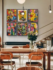 Faris Art -Fiuer Brudes- 11×14 : Neo Expressionism Original Artwork on Canvas