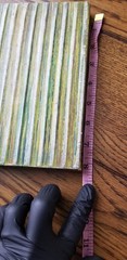 Pack of 2 8 by 8 inch Abstract art (possibly Liz Jardine’s Limecicles‘)