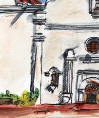 Mission San Luis Rey, Oceanside San Diego Original Art