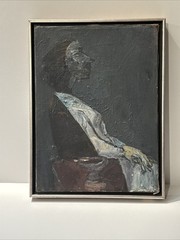MID CENTURY PAINTING CUBIST PORTRAIT MODERNIST EXPRESSIONIST MORTON DIMONDSTEIN