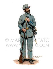 Mark Maritato Original Painting 21st Illinois Volunteer Infantry 1861