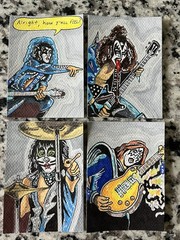 KISS CARD – ACEO Art Sketch Gene Simmons Trading Card Painting Drawing Paper
