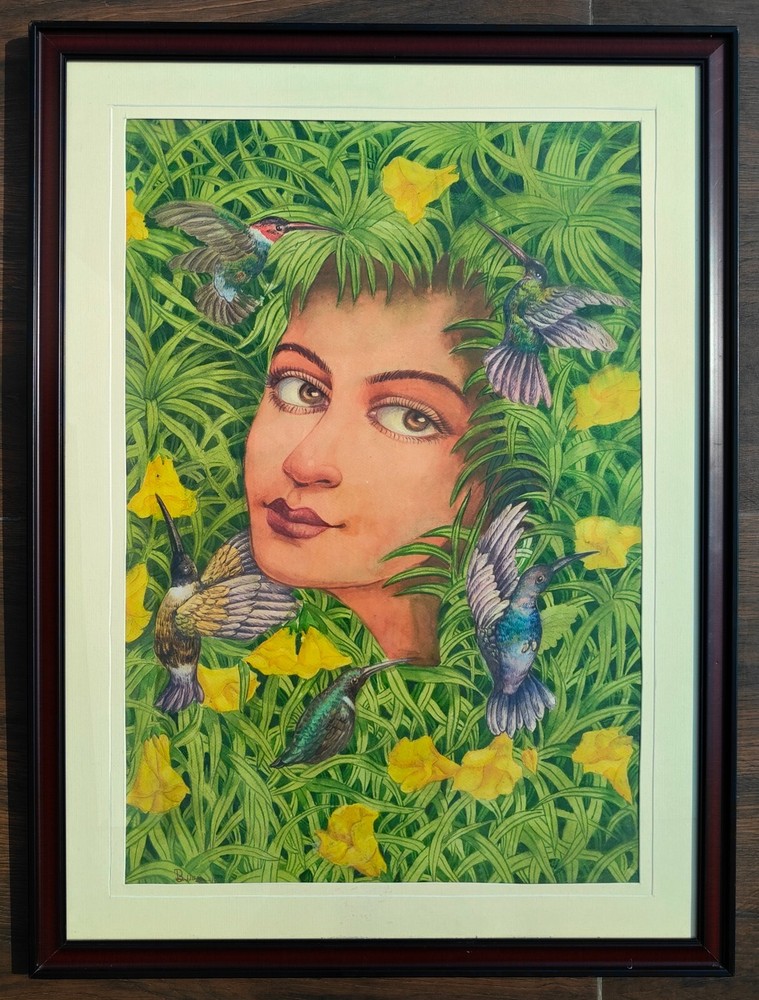 „Women & nature“ WASH PAINTINGS Original Unframed art 28″ x 19″