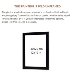 Original Alpaca Art Painting 12×10 Southwestern Fluffy Llama Vibrant Wall Art